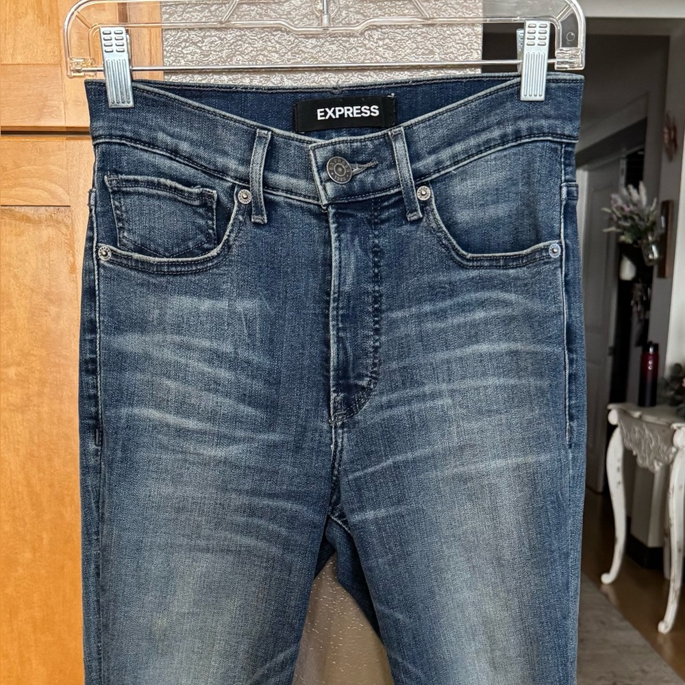 Express Stretch+ Legging Jeans – High Rise Skinny Blue Denim - Size 2S
